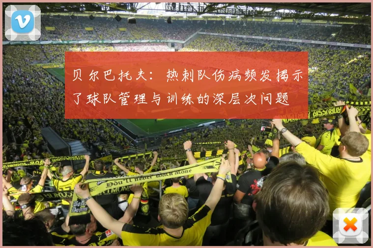 贝尔巴托夫：热刺队伤病频发揭示了球队管理与训练的深层次问题
